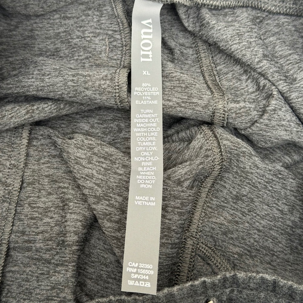 NWT Vuori Ponto Short Mens XL Charcoal Heather Athletic Lounge Performance 7.5" - Picture 8 of 12